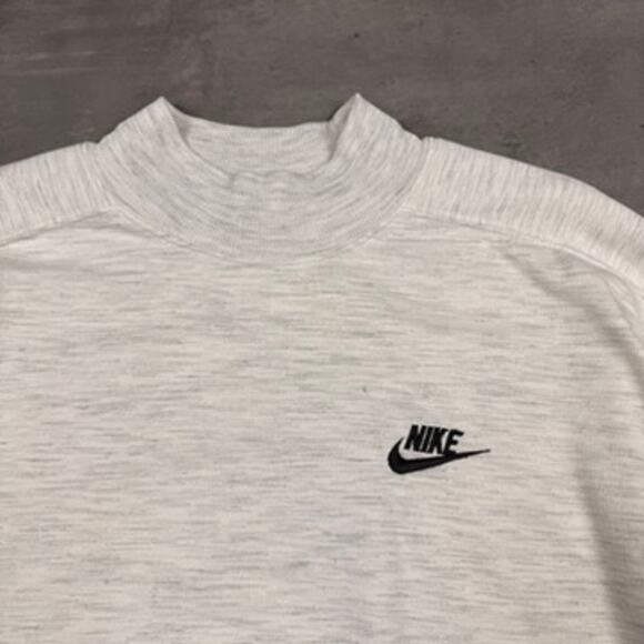 Vintage Nike Mock Neck Gray Sweatshirt - Picture 2 of 5